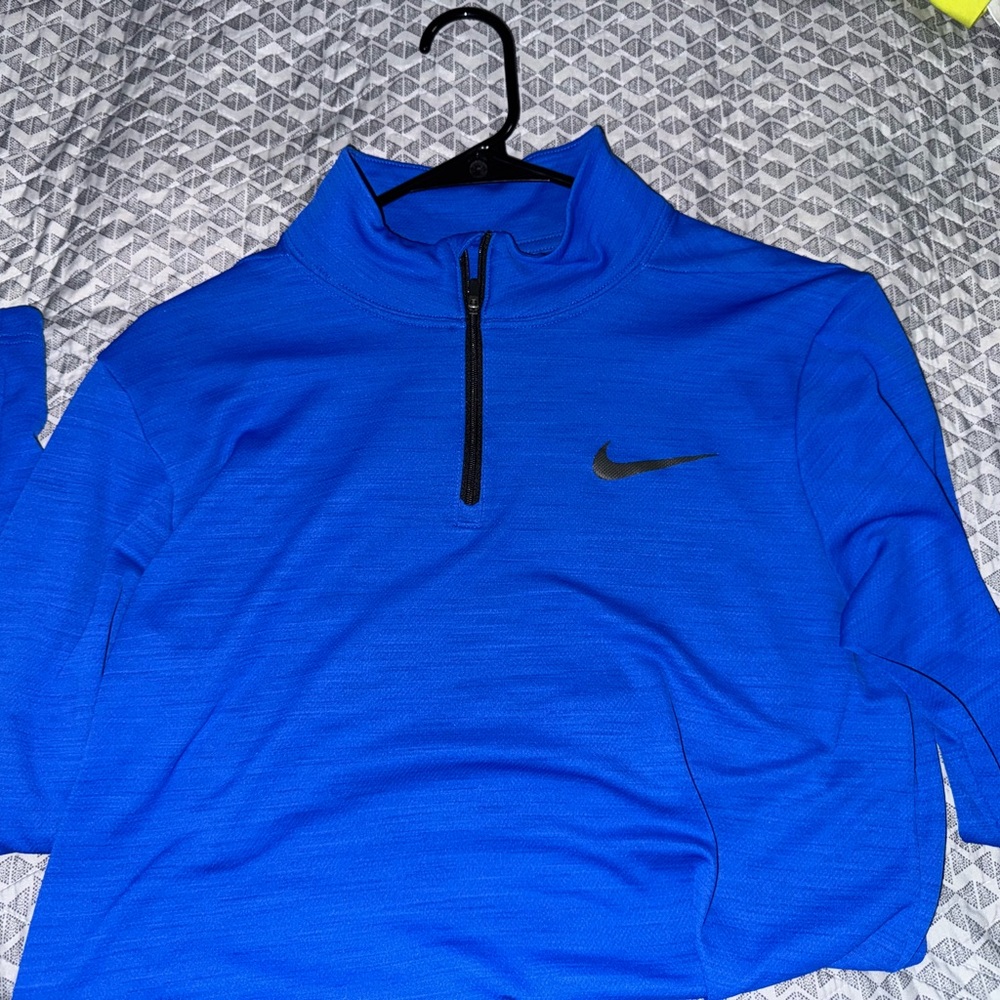 Nike Royal Blue Quarter-Zip Top